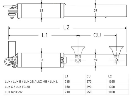 Bft Lux P935009 00001 Motore Attuatore Idraulico Operatore