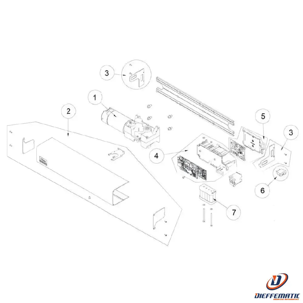 One way switch ditec entrematic 6sprs1 original spare automation