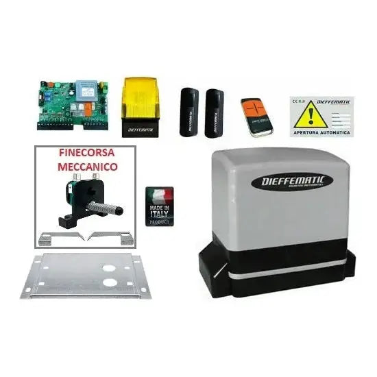 Kit 230V Automazione Cancello Scorrevole Apri Si Adatta