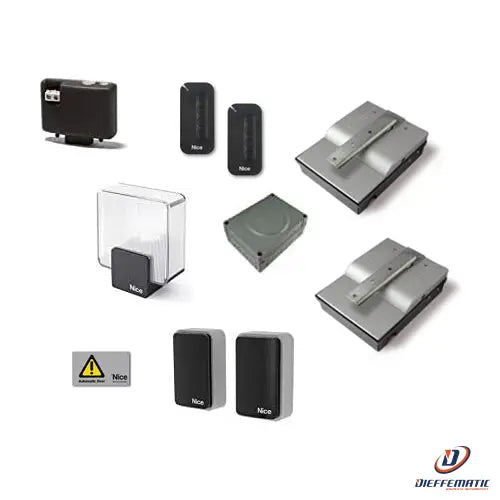 Kit Automazione Cancelli A Battente Ante 2,3 M 24 Vdc Nice