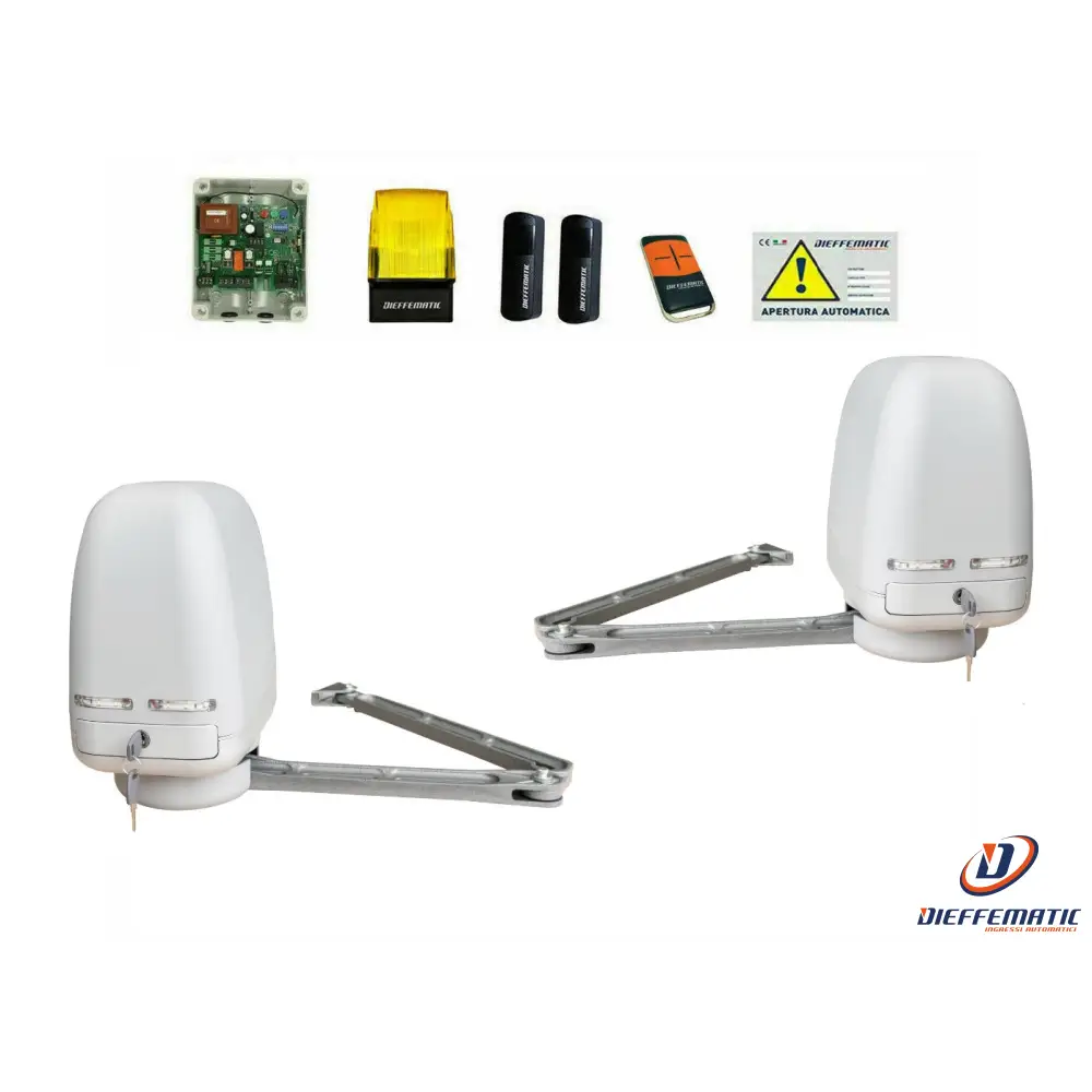 Automation kit for swing gates articulated arm motor 230v articulated
