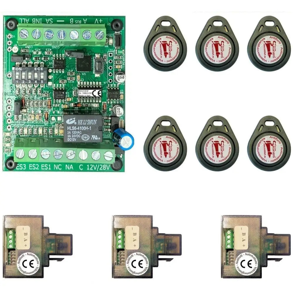Kit Chiave Di Prossimità 3 Lettori Universali Rj45 Lan
