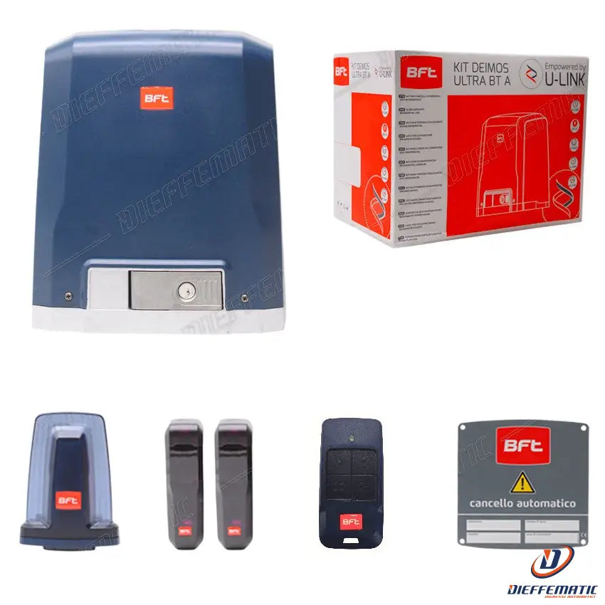 Kit Completo 230v Cancelli Scorrevoli 800kg Bft Deimos Ac