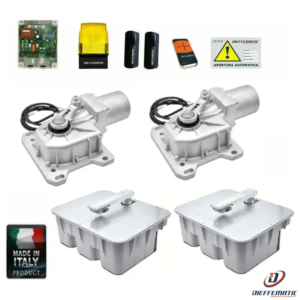 Kit Cromo Motore Per Cancello A Battente 230v Interrato