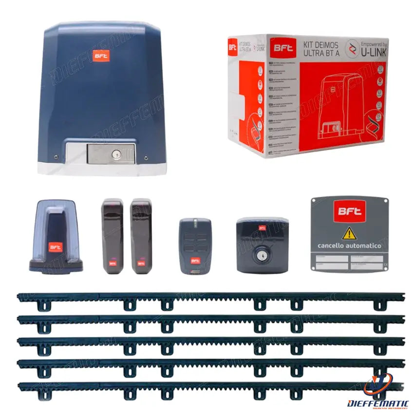 Kit Set Cancello Scorrevole Automatismo Bft Deimos A400Kg