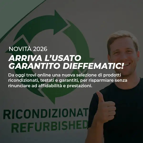 Logo circolare verde del riciclaggio con frecce e testo 'novità 2026' sopra di esso.