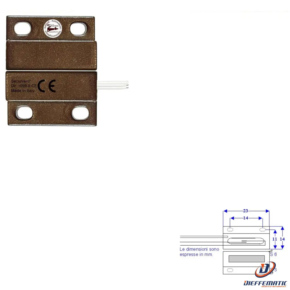 Microcontatto Magnetico Nc A Mattoncino Da Esterno