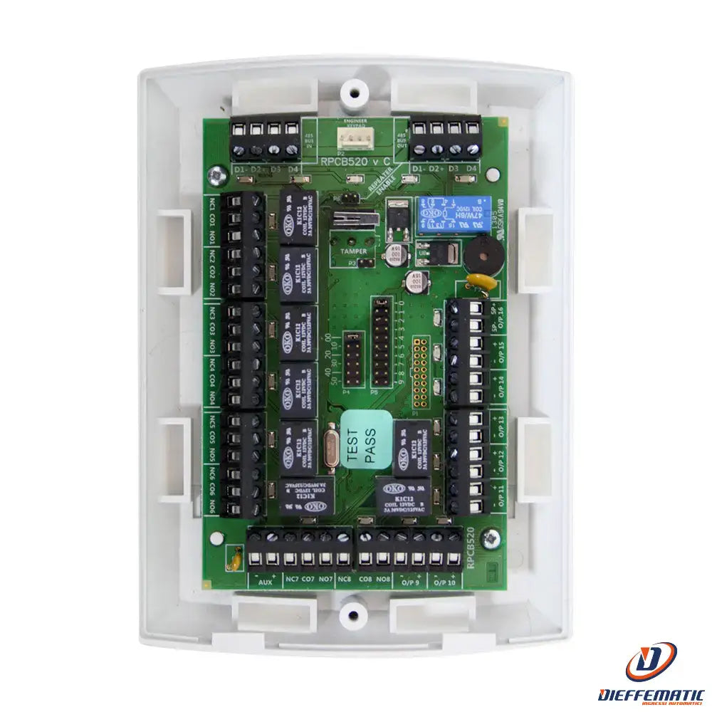 Expansion module with 8 relay outputs for pyronix control units pcx-