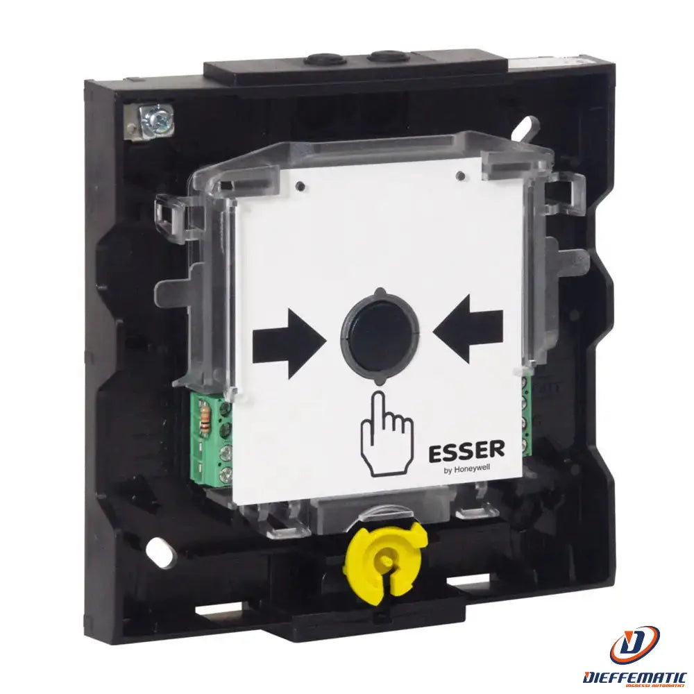 Electronic module with traditional interlocked modular button esser