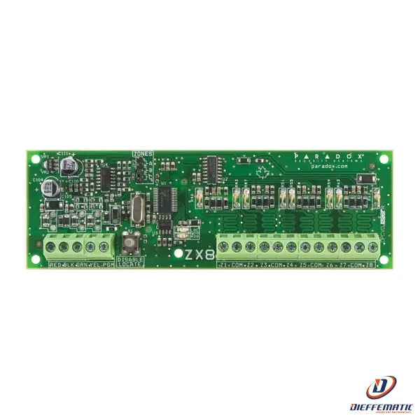 8 Zone Extender Module + 1 PGM Output Paradox Zx8Sp Surveillance ...