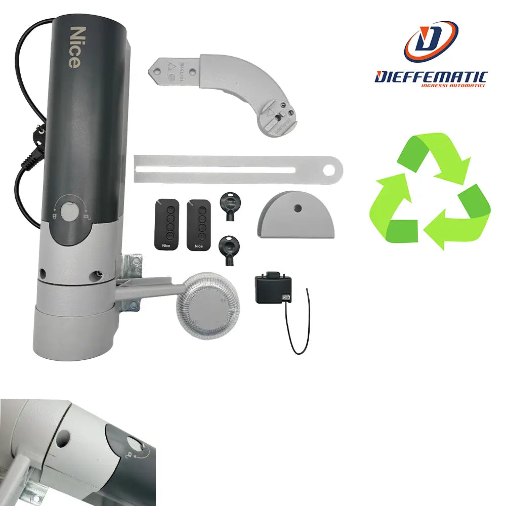 Nice Walky1024kce Kit Set Sistema Per Cancelli A Battente