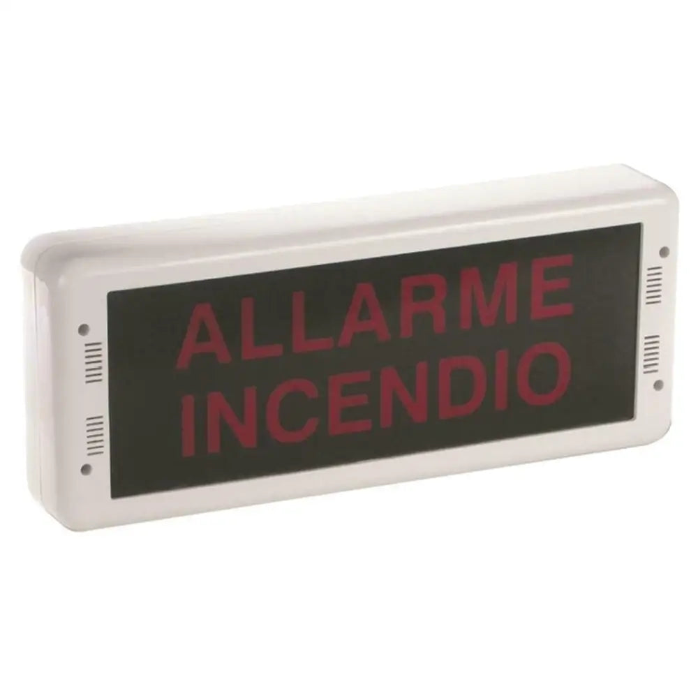 Pannello Lampada Led Sirena 85 Db Scritta Allarme Securvera