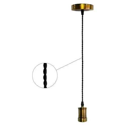 Pendel Vintage Con Cavo Trecciato Nova Line Ct100b
