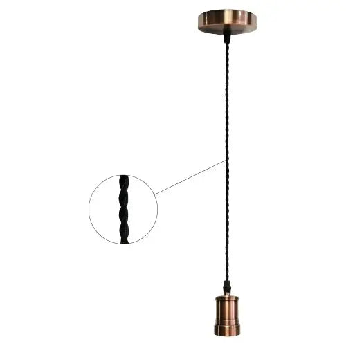 Pendel Vintage Con Cavo Trecciato Nova Line Ct100c
