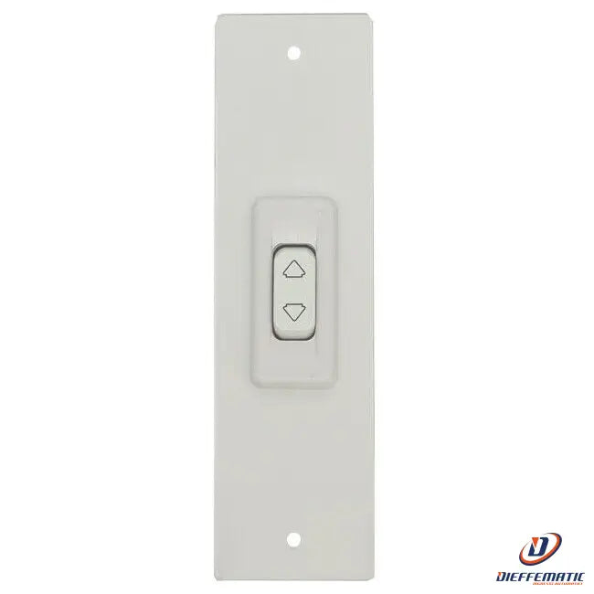Placca 165 Mm Bianco Con Pulsante Copri Avvolgitore Motore