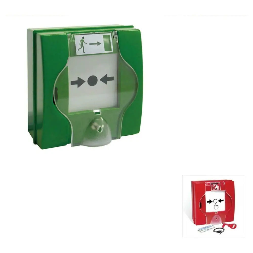 Pulsante Rottura Vetro Verde Securvera Sf-p5vpmnvcrb