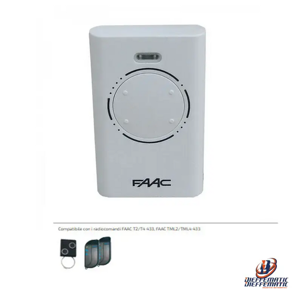 Radiocomando originale faac xt4 868 slh white master telecomando dl4 slh  787010