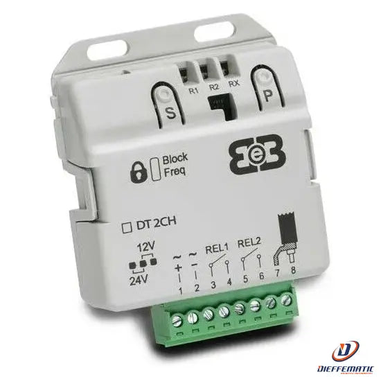 Ricevitore 434 Mhz Box Da Interno Con Morsettiera 2 Ch B&b