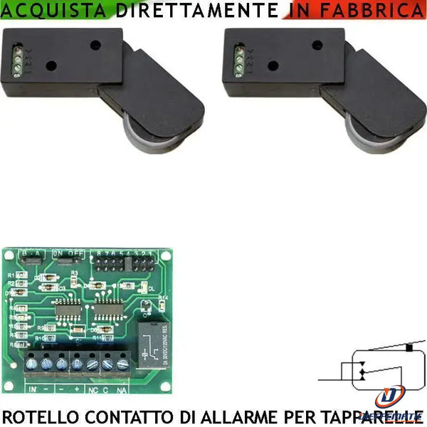 Rolo de obturador anti-roubo marrom com 2 sensores de obturador Securvera