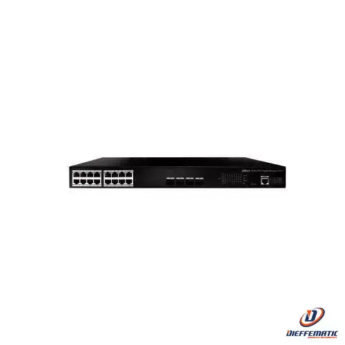 Switch rack all-gigabit poe switch dahua pfs4420-16gt-250 video