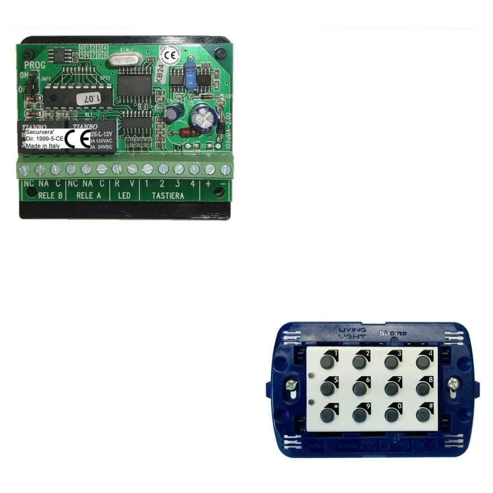 Tastiera Digitale Apri Porta Da Interno 2 Led Securvera