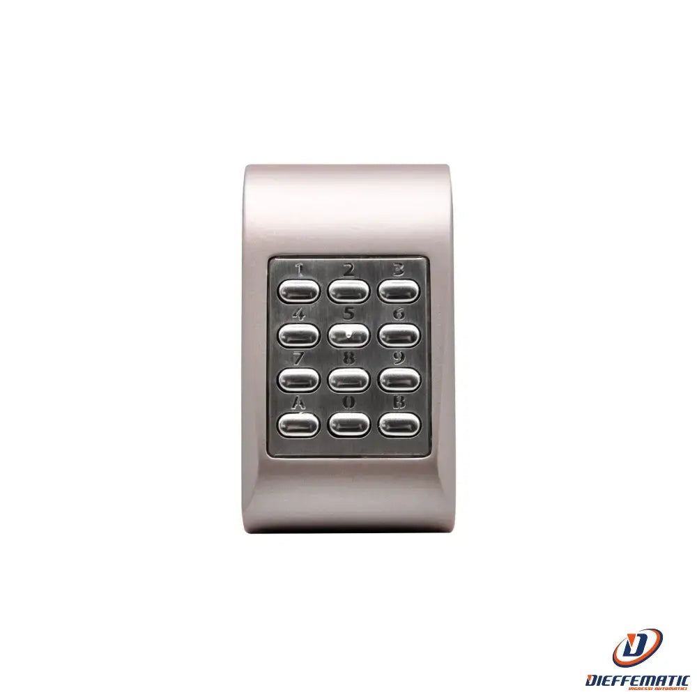 Stand alone metallic keyboard 1000 codes 1 relay 12/24v silver vds