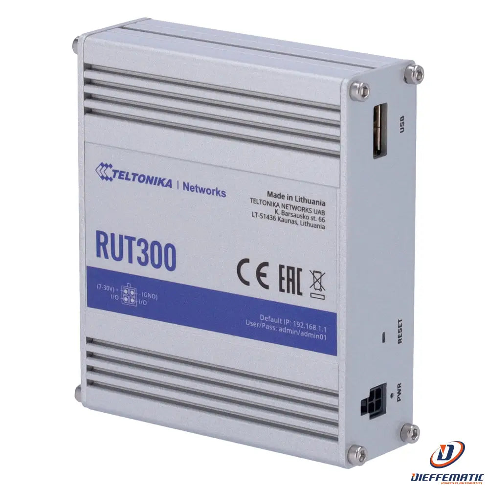 Teltonika tk-rut300 router industriale - dieffematic