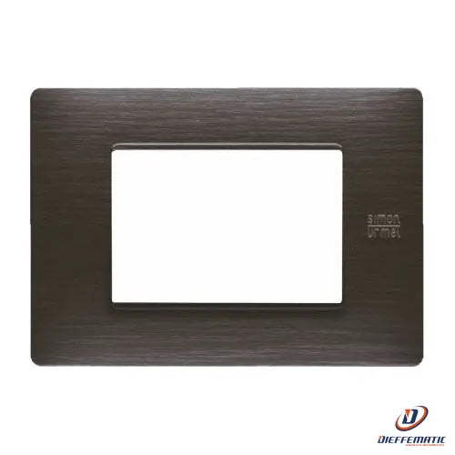 Placca Simon Urmet Flexa Nea 3 Posti Colore Wengé – 11803.WE – Piastra Da Muro Per Coprifrutto E Interruttori - 3