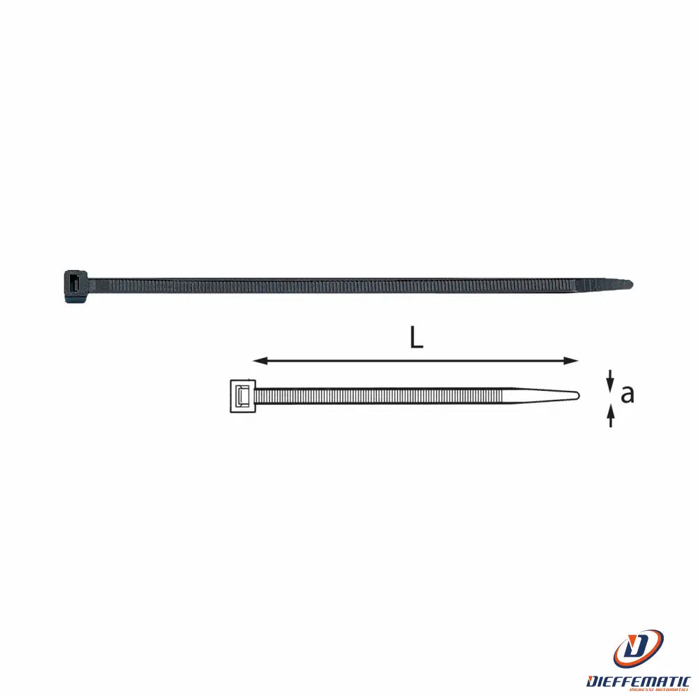 Fascette di cablaggio lunghe 450mm nere 10 pezzi Raytech 700000-046 Fascette di cablaggio lunghe 450mm nere 10 pezzi Raytech 700000-046